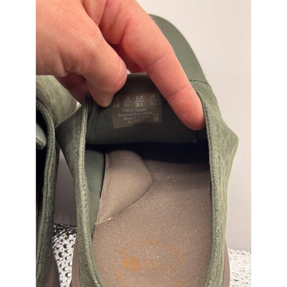 Bzees Green Flossy Slip On Mule Clog Shoe Women Size 8.5M - Picture 8 of 11